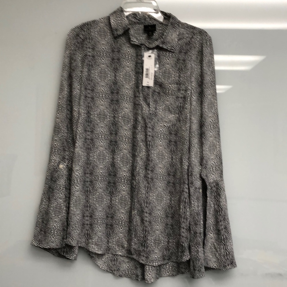 Worthington Womens Button Down Blouse NWT